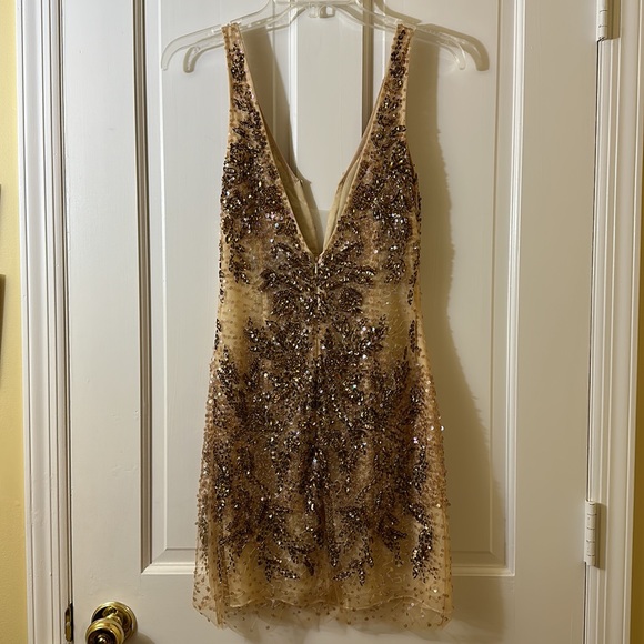 Basix Black Label Sequin Beaded Dress - Picture 6 of 10